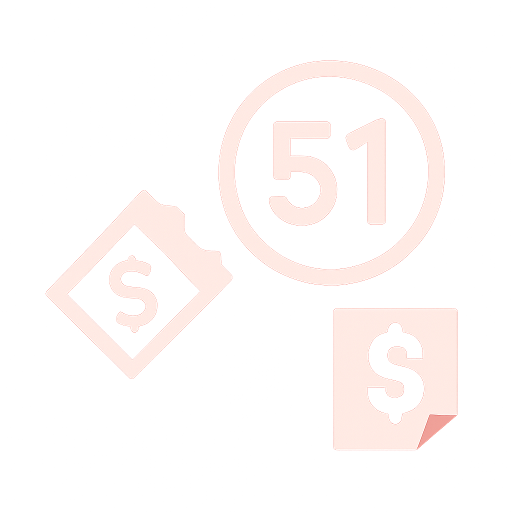 An icon representing known issues with 51 Lottery.