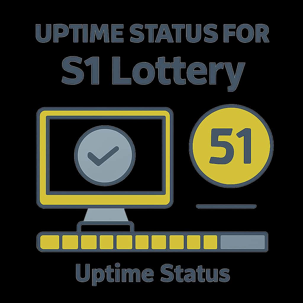 An educational illustration of the Uptime Status metrics for 51 Lottery.