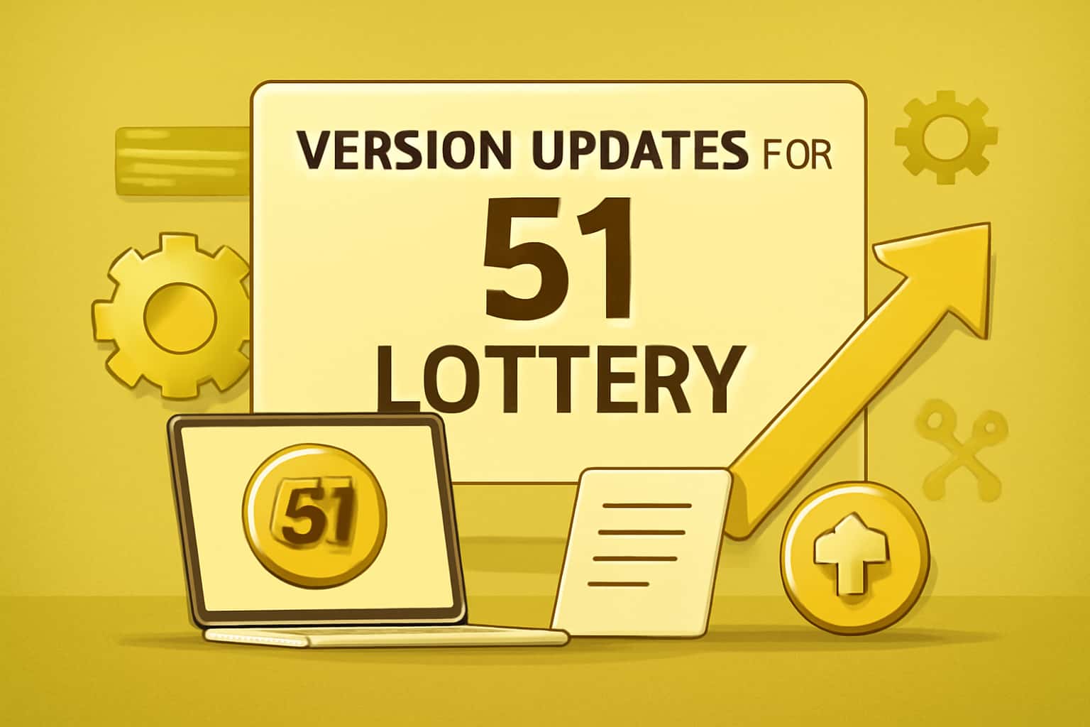 A neutral background showcasing technology and information related to 51 Lottery updates.