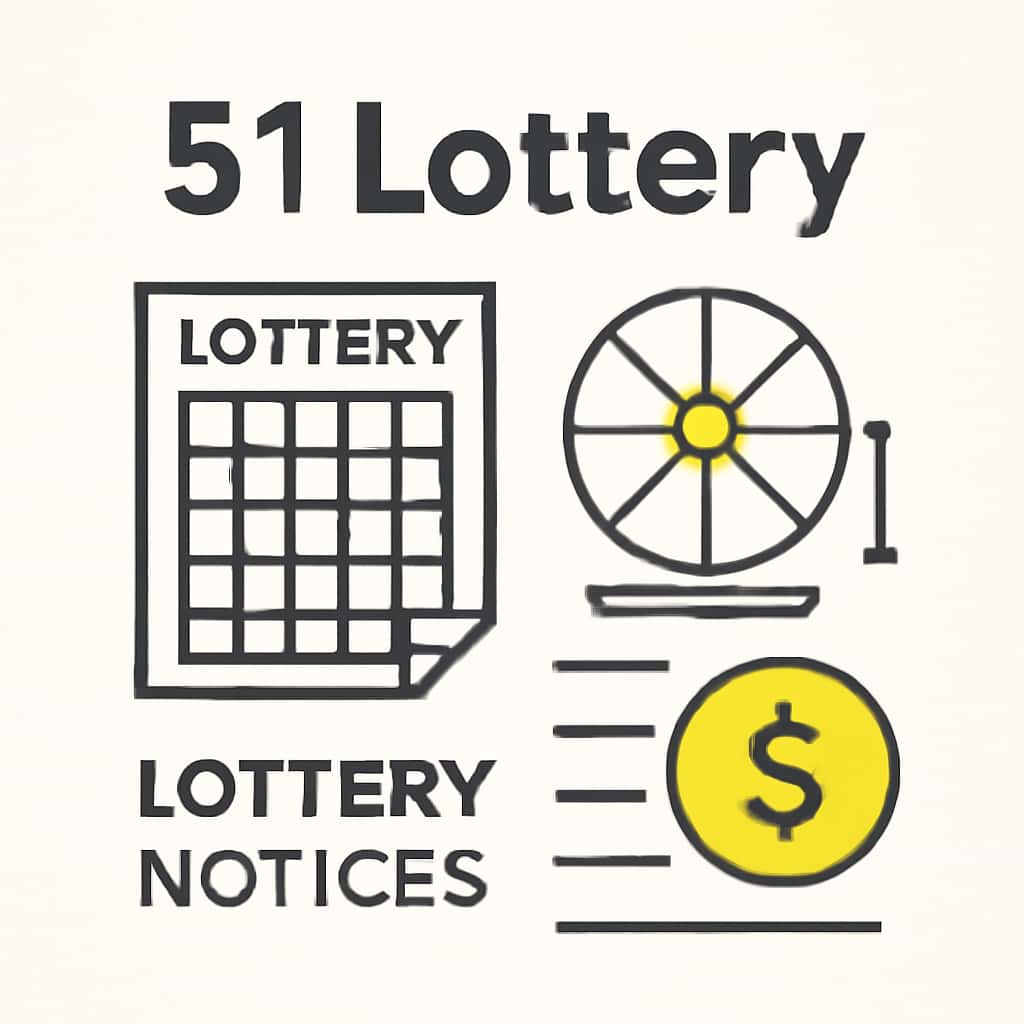 An educational illustration related to 51 Lottery Notices.